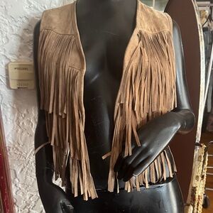 RUDSAK Tan Fringe Vest